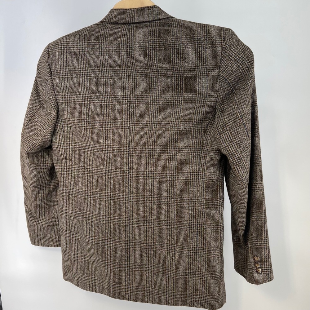 Vito Rufolo Vintage Silk Wool Blazer 39L Lanificio Glen Plaid Italy Sport Coat - Picture 3 of 12